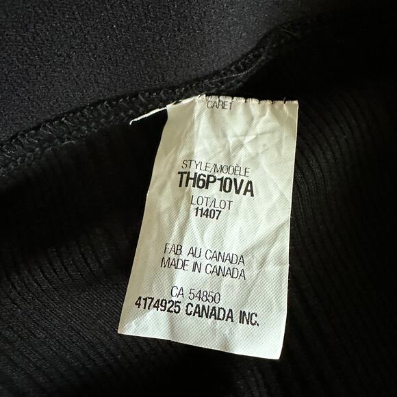 The Range Black Ribbed Biker Shorts MEDIUM Silky Slimming Compression $118 - Picture 7 of 9